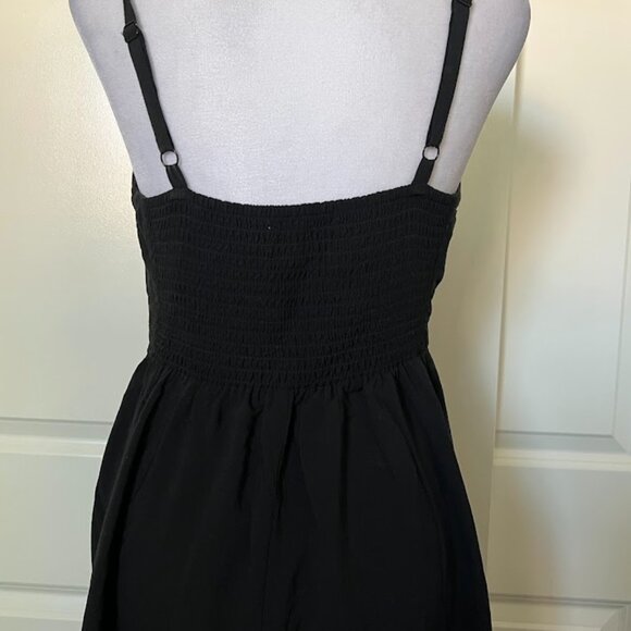 Old Navy Black Adjustable Straps Sweetheart Neck Sundress Size Small - Picture 2 of 9